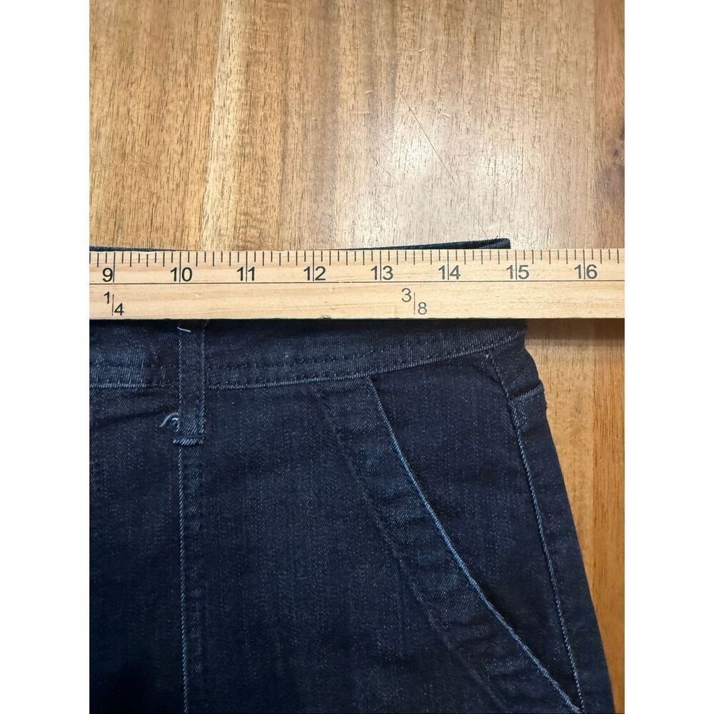 Knox Rose Jeans Womens 10 Black Denim Dark Wash Flare Legs Stretch Boho Festival - Picture 6 of 9